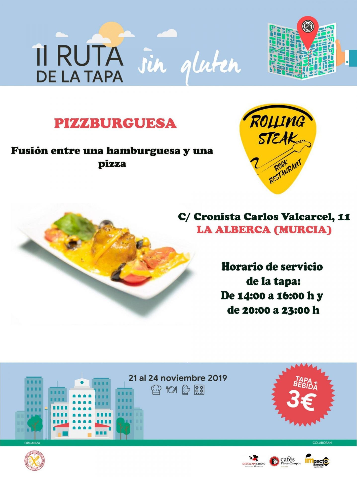 II RUTA DE LA TAPA SIN GLUTEN - 2019 • Asociación de Celiacos de Murcia |  ACMU